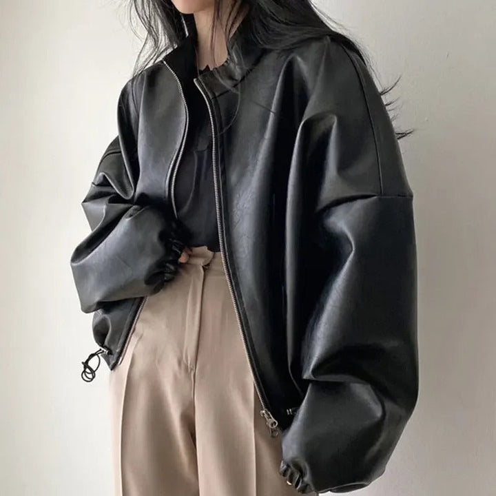 Drune | Personalisierte Hip-Hop Pu-Lederjacke