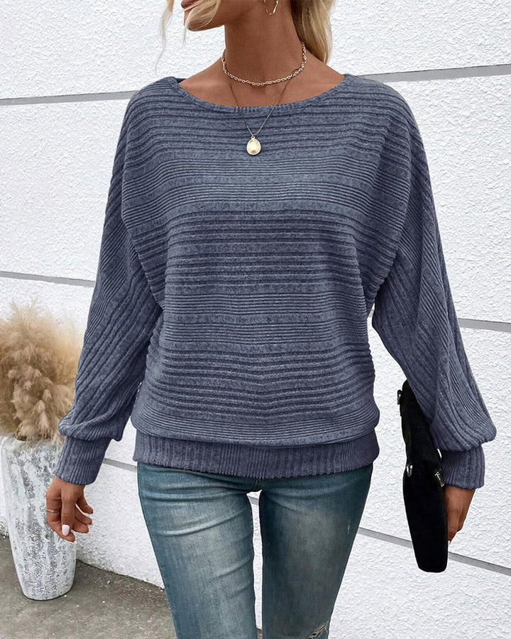Drune | Langarmshirt mit Rundhals und Streifen