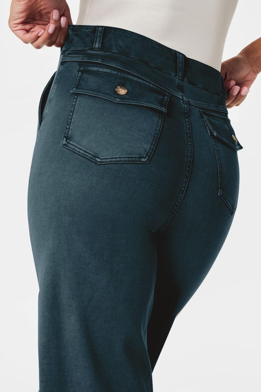 Drune | Hochtaillierte Jeans Mit Taschen Klassisch, Stilvoll Und Vielseitig