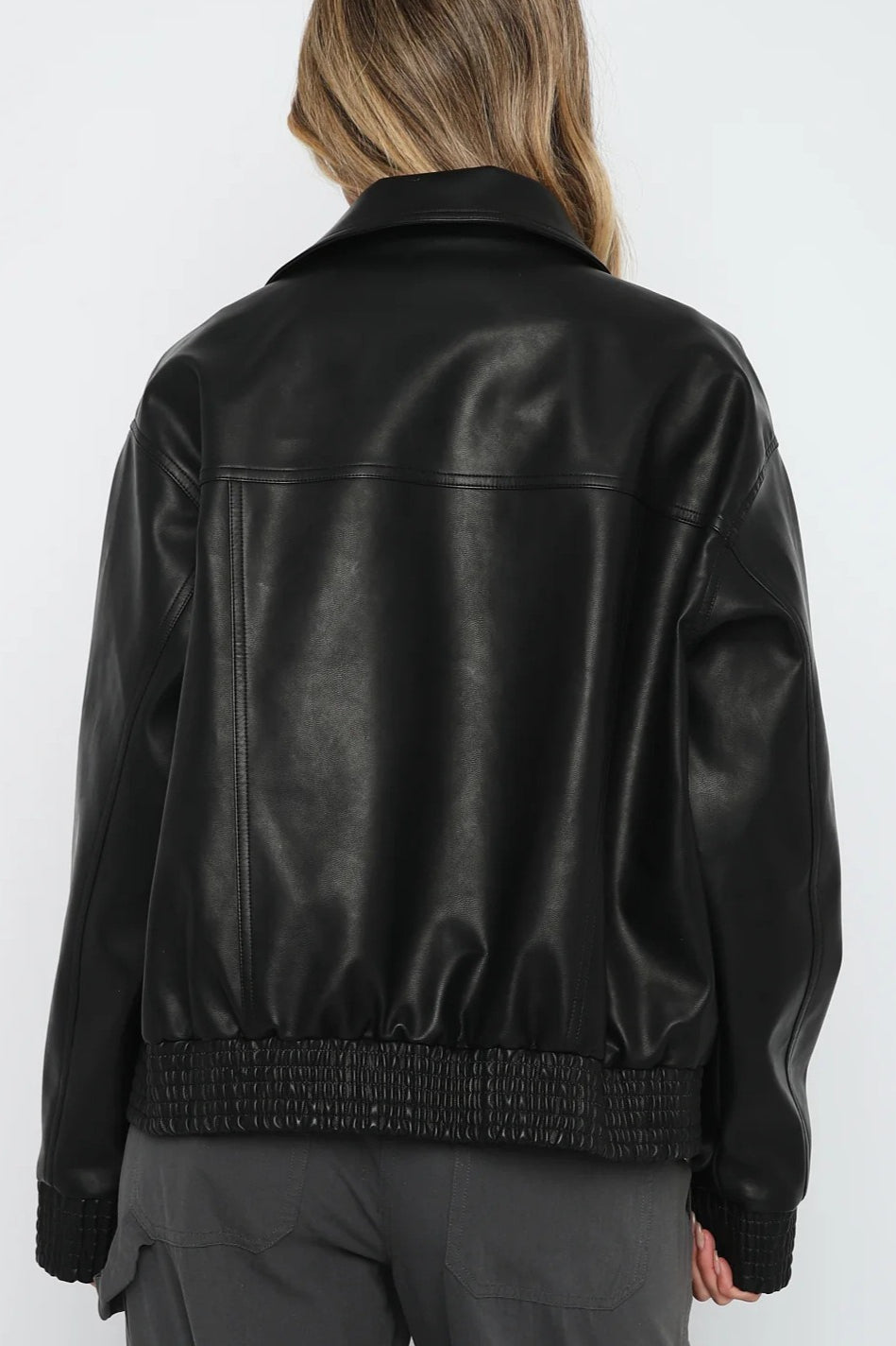 Drune | Leder Baseballjacke