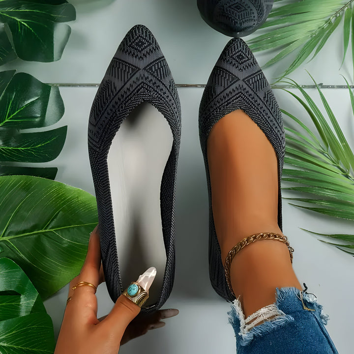 Laura | Flache Schuhe für Frauen aus Strick Drune
