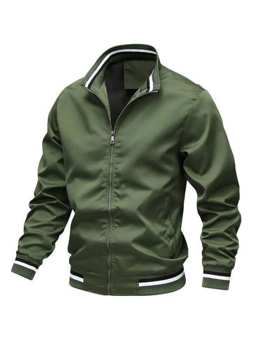 Drune | Stylische Bomberjacke mit Rippkragen für Herren