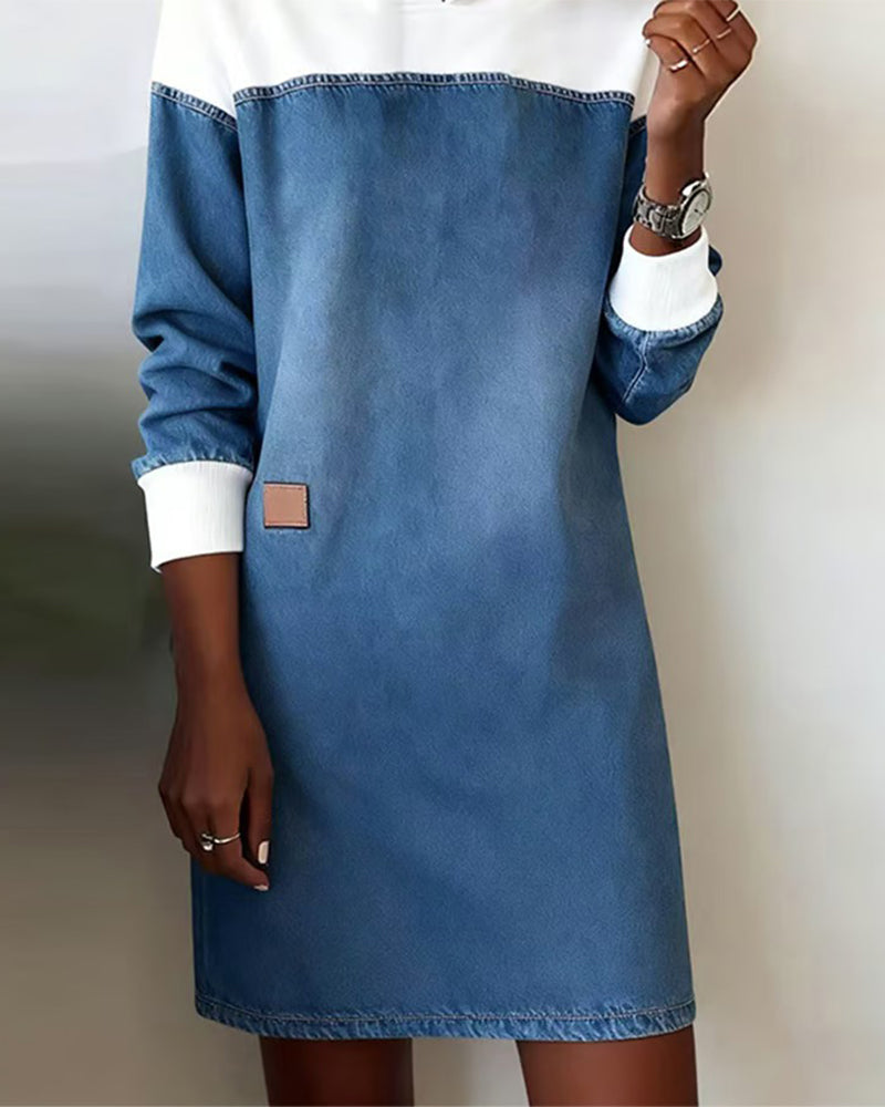 Drune | Kapelle Denim Patchwork Fallende Schulter