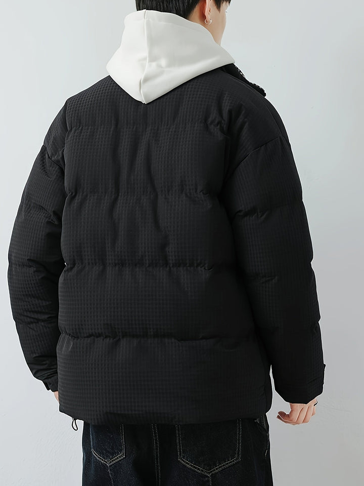 Drune |  Herren Winterjacke mit Stehkragen - Warme Übergangsjacke mit großen Taschen & Druckknöpfen