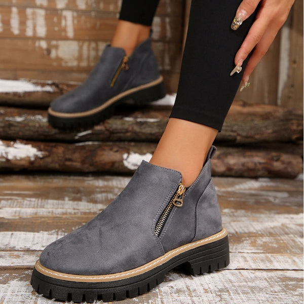 Drune | klassische Leder-Stiefeletten für Damen