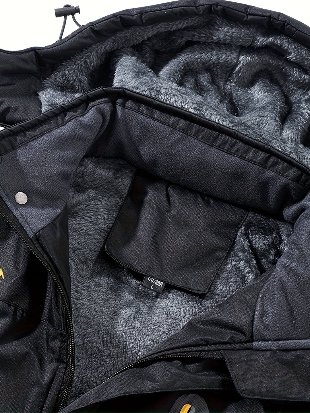 Drune | Knopfverschluss Fleece Klappen Tasche Winter Jacke Für Herren - Perfekt für Outdoor-Aktivitäten