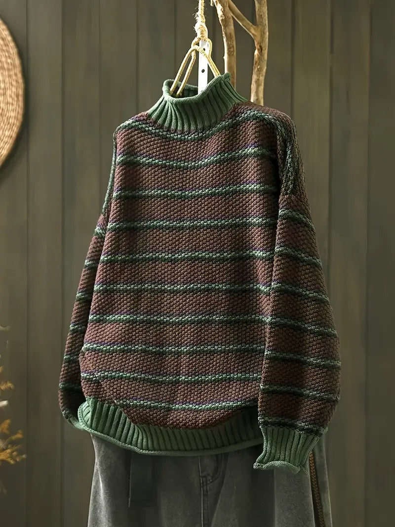 Drune | Streifen Strickpullover