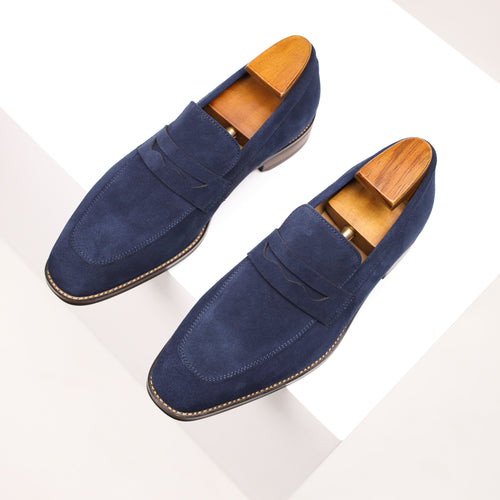 Drune | Slip on Leder Penny Loafers Herrenschuhe