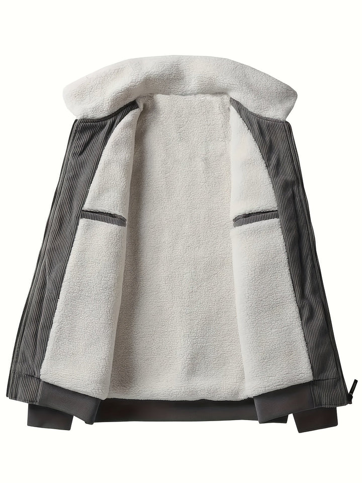 Drune |  Mit Etikett Patch Fleece Gefütterte Winterjacke Für Herren - Ideal für Winter