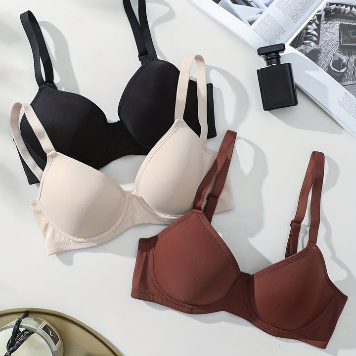 Drune | 3 Teilig Nahtlos Anti Ablehnung Push up Bh