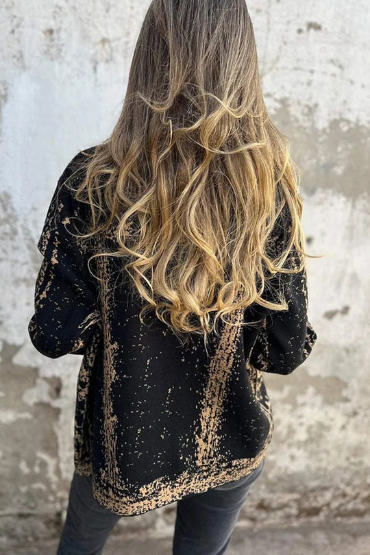 Drune | Revers Metall Schnalle Lässige Lockere Jacke