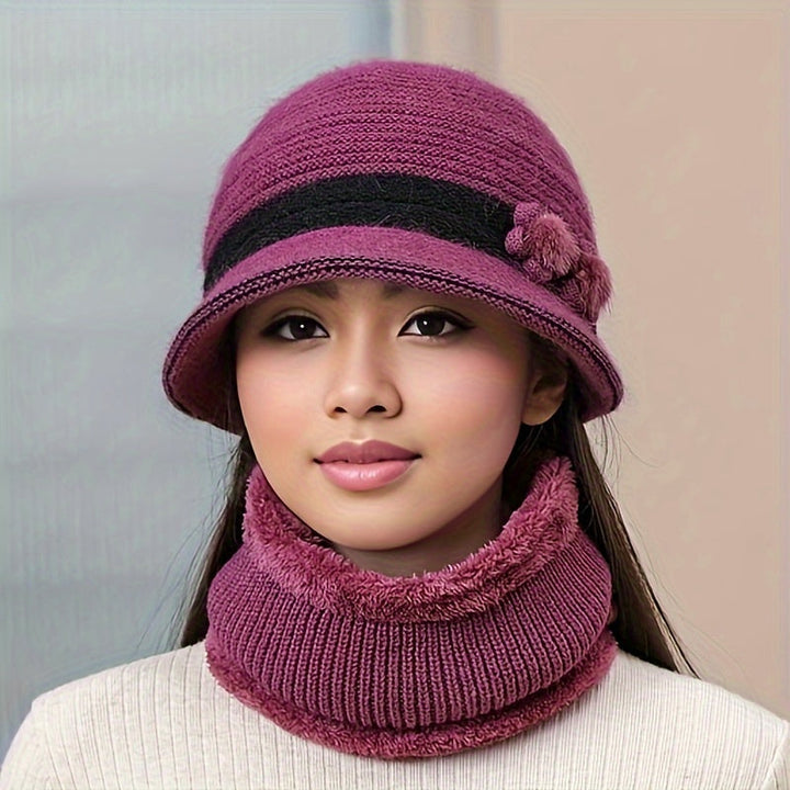 Drune | Schickes Winter Stilvolles Gestricktes Set für Frauen