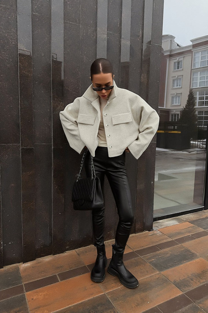 Drune | Wollmischung Lockere Jacke