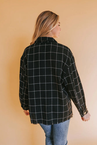 Drune | Karierte Jacke mit Großen Taschen Polyester-baumwolle Schick und Vielseitig