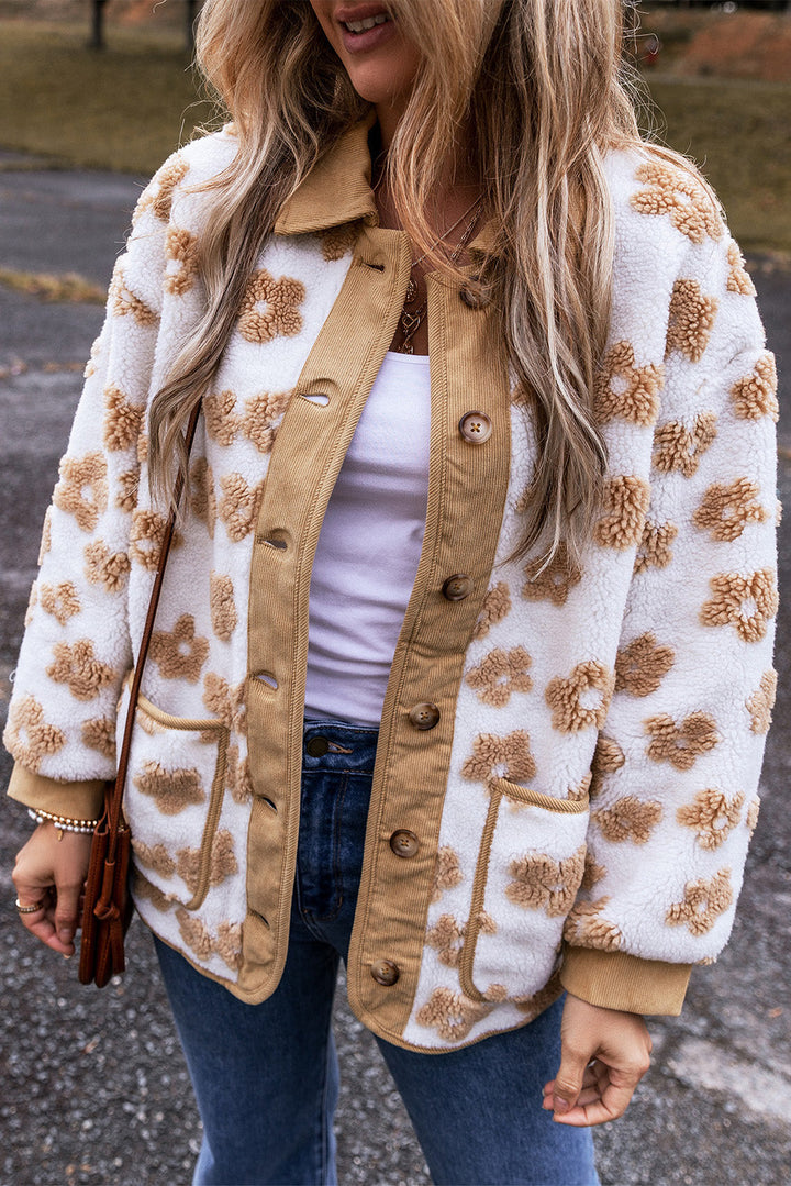 Drune | Fleecejacke Mit Blumenmuster Für Frauen