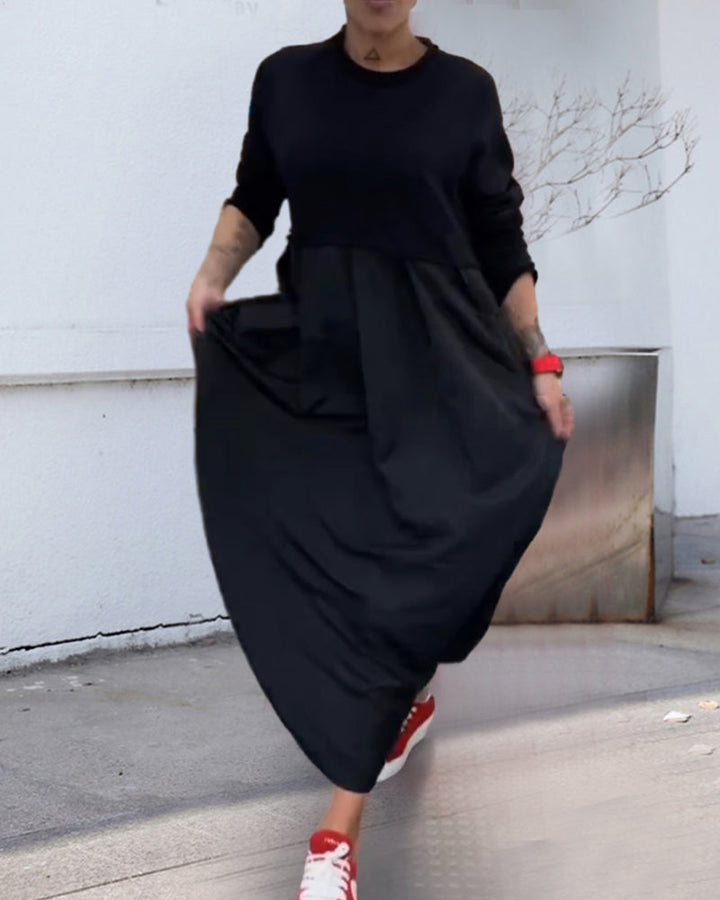 Drune | In Uni Farbe Freizeitkleid