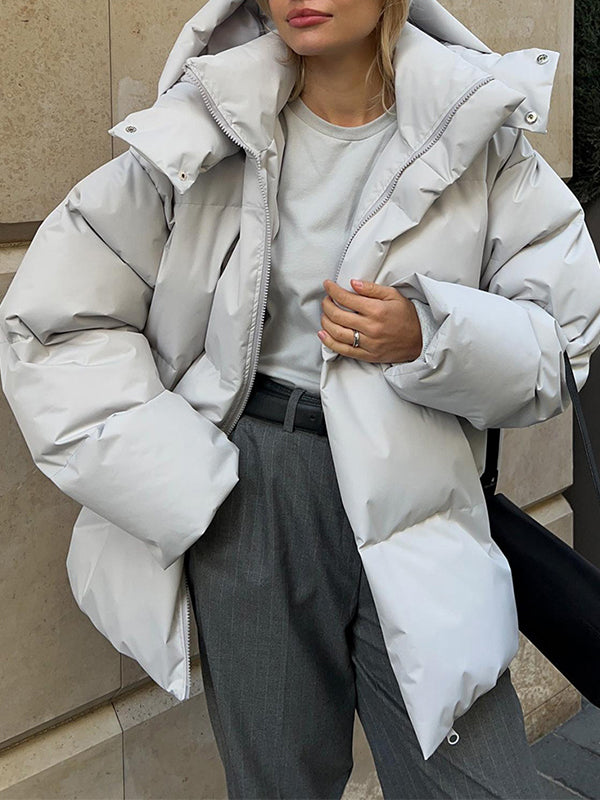 Drune | Multicolor Kapuzenpufferjacke