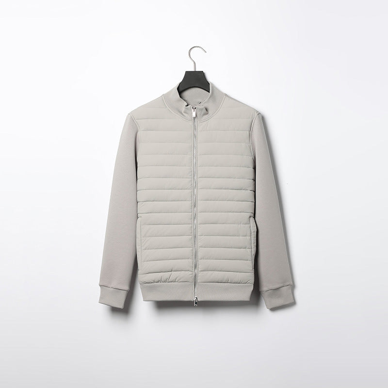 Drune | Leichte Stehkragen Strickjacke Gefütterte Freizeitjacke Mit Reißverschluss Für Frühling & Herbst