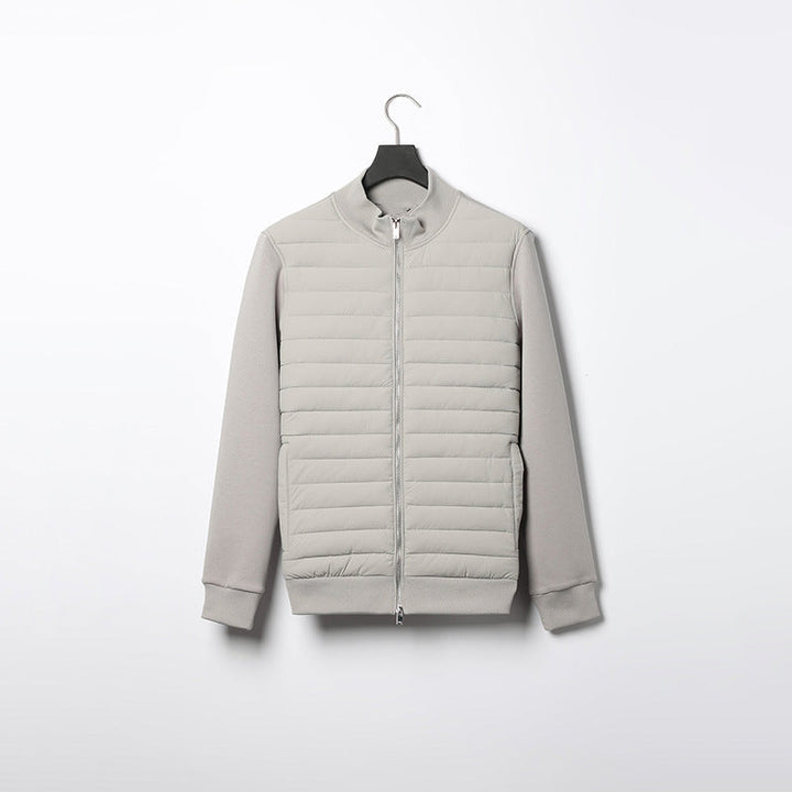 Drune | Leichte Stehkragen Strickjacke Gefütterte Freizeitjacke Mit Reißverschluss Für Frühling & Herbst