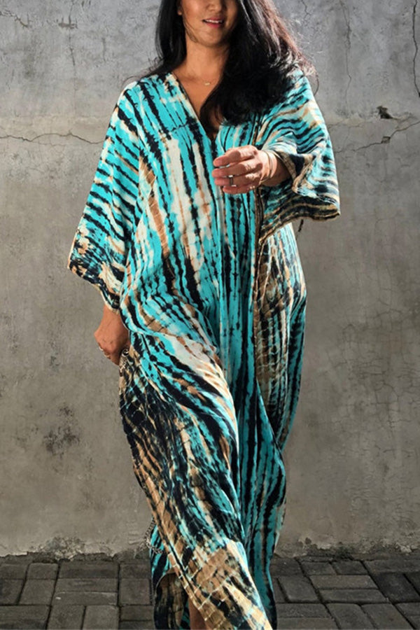 Drune Freely – Lockeres Überwurfkleid im Batik-Boho-Stil
