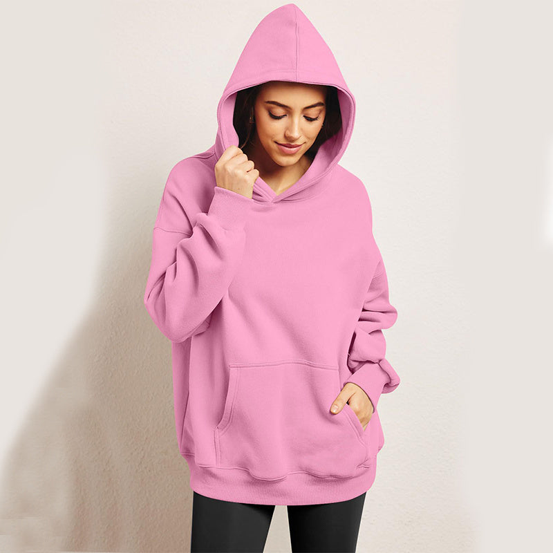 Drune | Oversized-Pullover aus Fleece mit Tasche für Damen