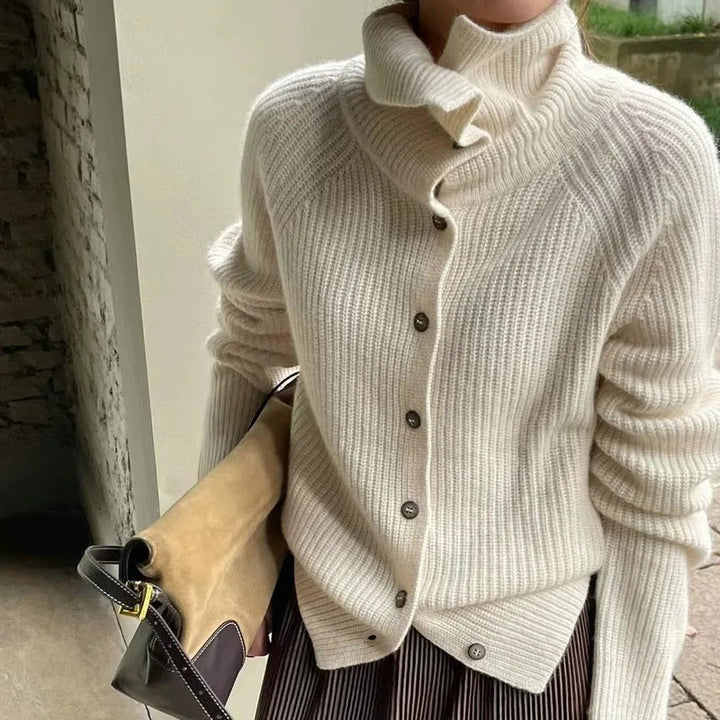 Drune | Strick-Pullover mit Rollkragen und Knöpfen