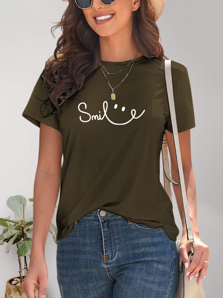 Drune | Smile Rundhals Kurzarm T-Shirt