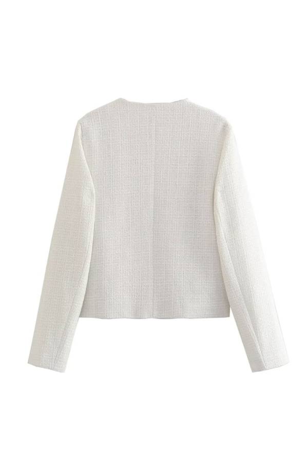 Drune | Hals Slim Fit Colorblock Damen Knopfjacke