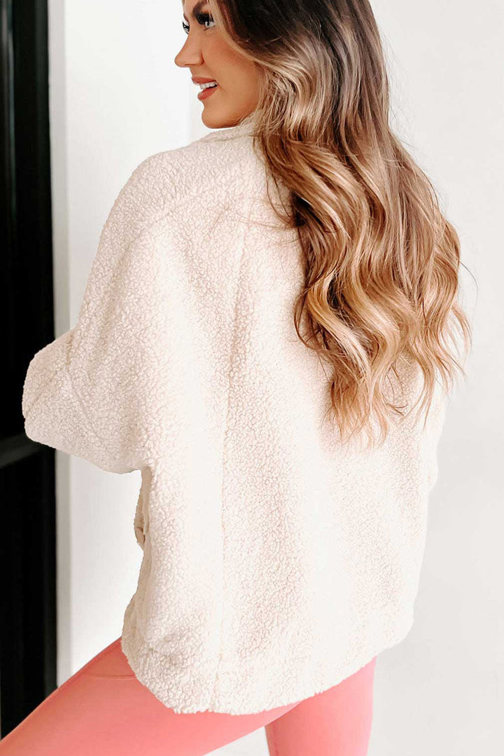 Drune | Weiche Teddyjacke mit Taschen Komfortabel und Trendy Perfekt Für Den Alltag