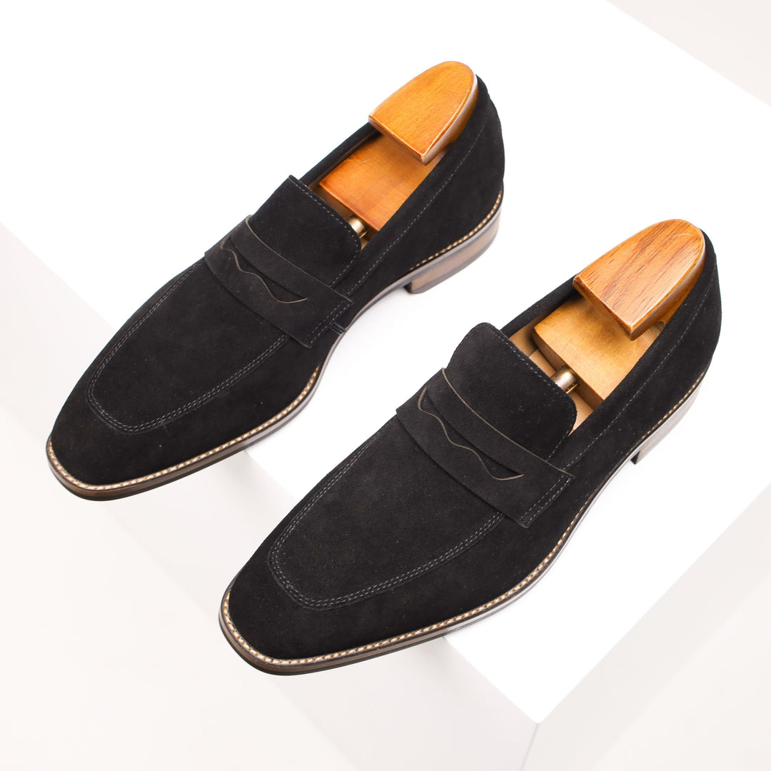 Drune | Slip on Leder Penny Loafers Herrenschuhe