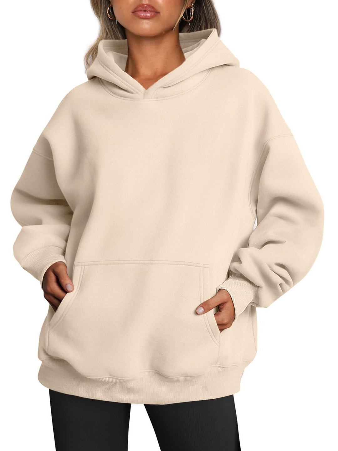 Drune | Oversized-Pullover aus Fleece mit Tasche für Damen