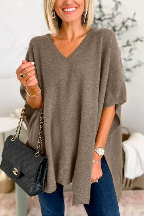 Drune | Vielseitiger Pullover im Poncho-Stil