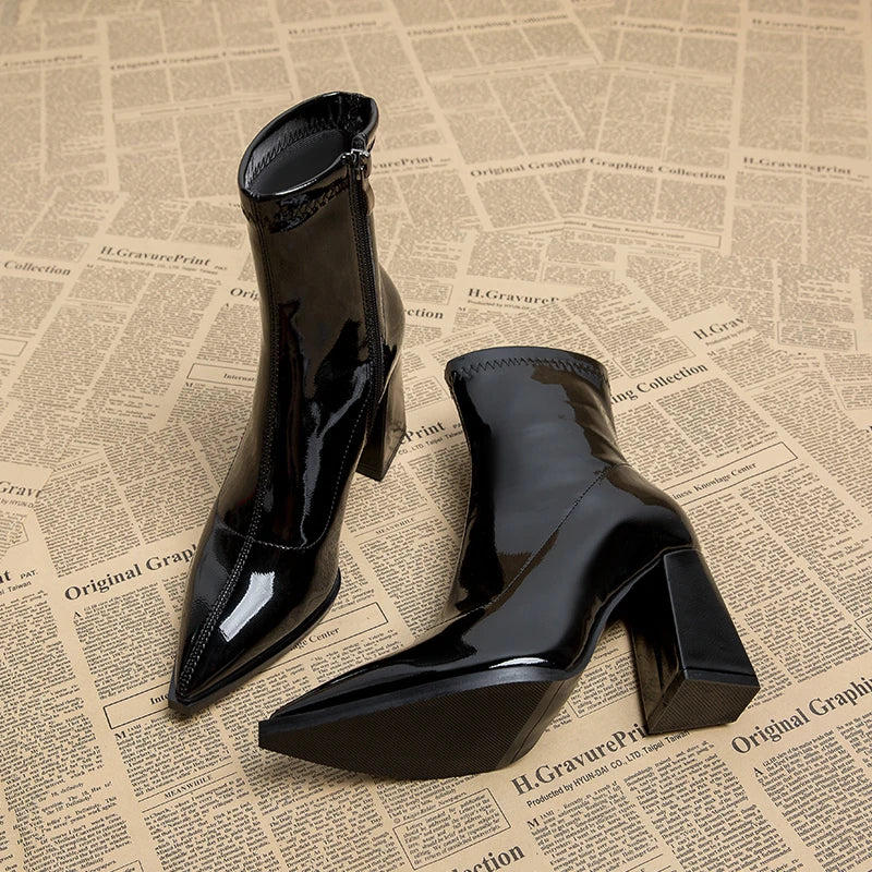 Drune | Damen-Stiefeletten mit hohem Absatz