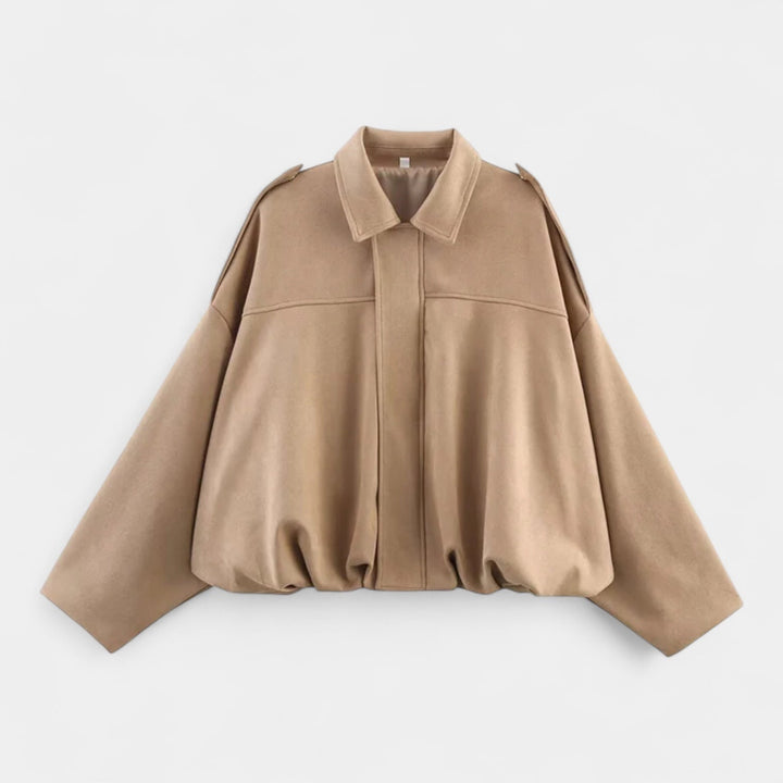 Drune | Modehaus - Damenjacke im Militärstil aus Wildlederimitat