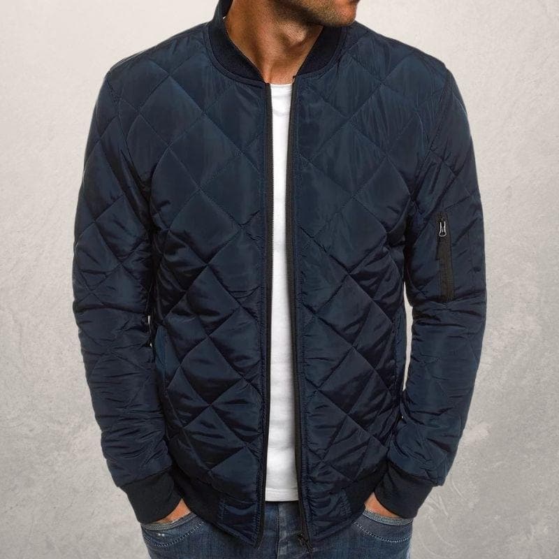 Drune | Bomberjacke diamantgequiltete Utility Bomberjacke