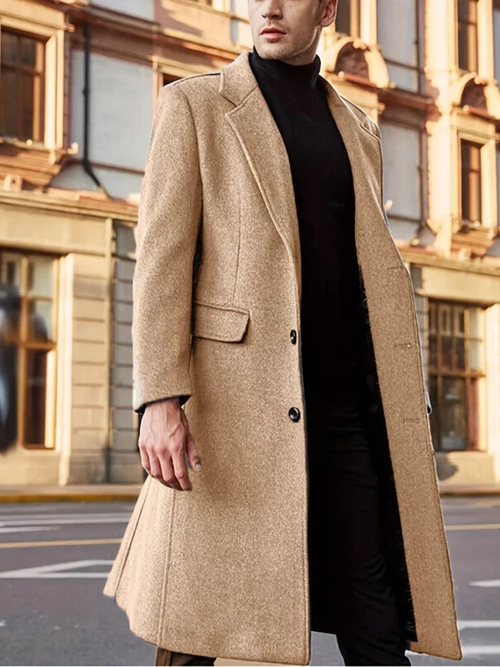 Drune | Retro-Winter-Trenchjacke für Herren - Perfekt für Outdoor-Aktivitäten