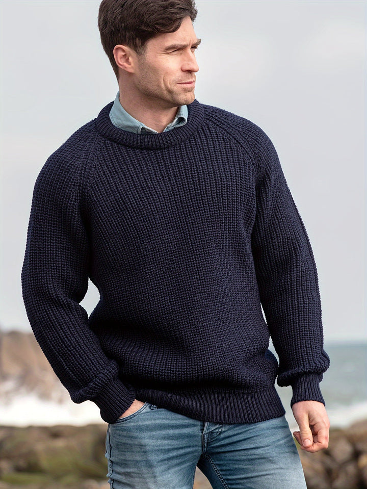 Drune | Dicke Strickjacke Im Robusten Design Wolle Wärme und Komfort