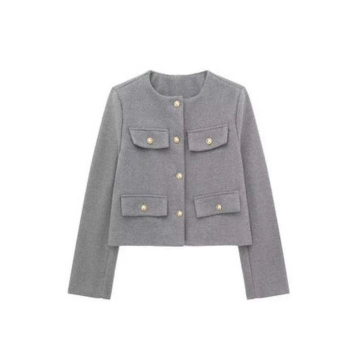 Drune | Vintage Blazer mit Langen Ärmeln für Frauen