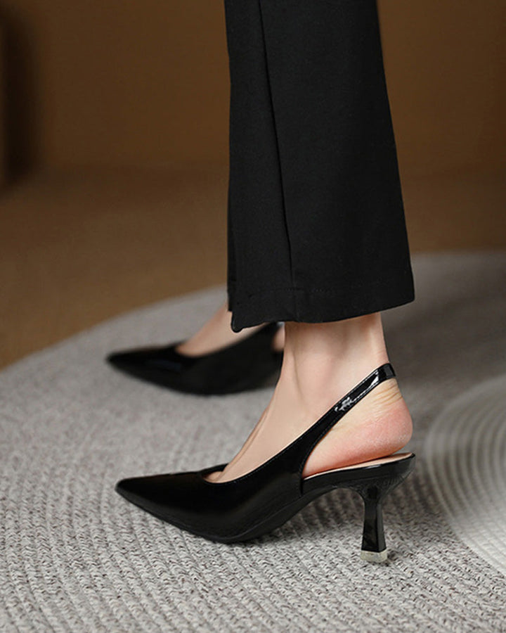 Drune | Einfarbige, Temperamentvolle High Heels mit Spitzer Zehenpartie