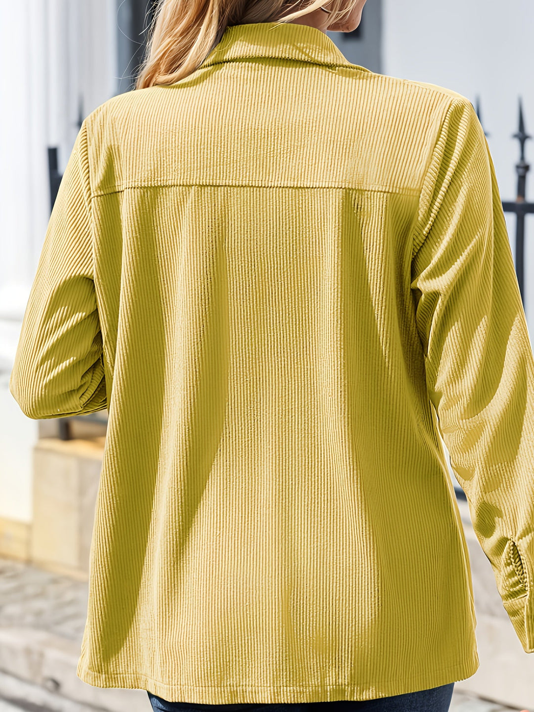 Drune | Rippjacke mit Knöpfen Polyester Lässig und Funktional