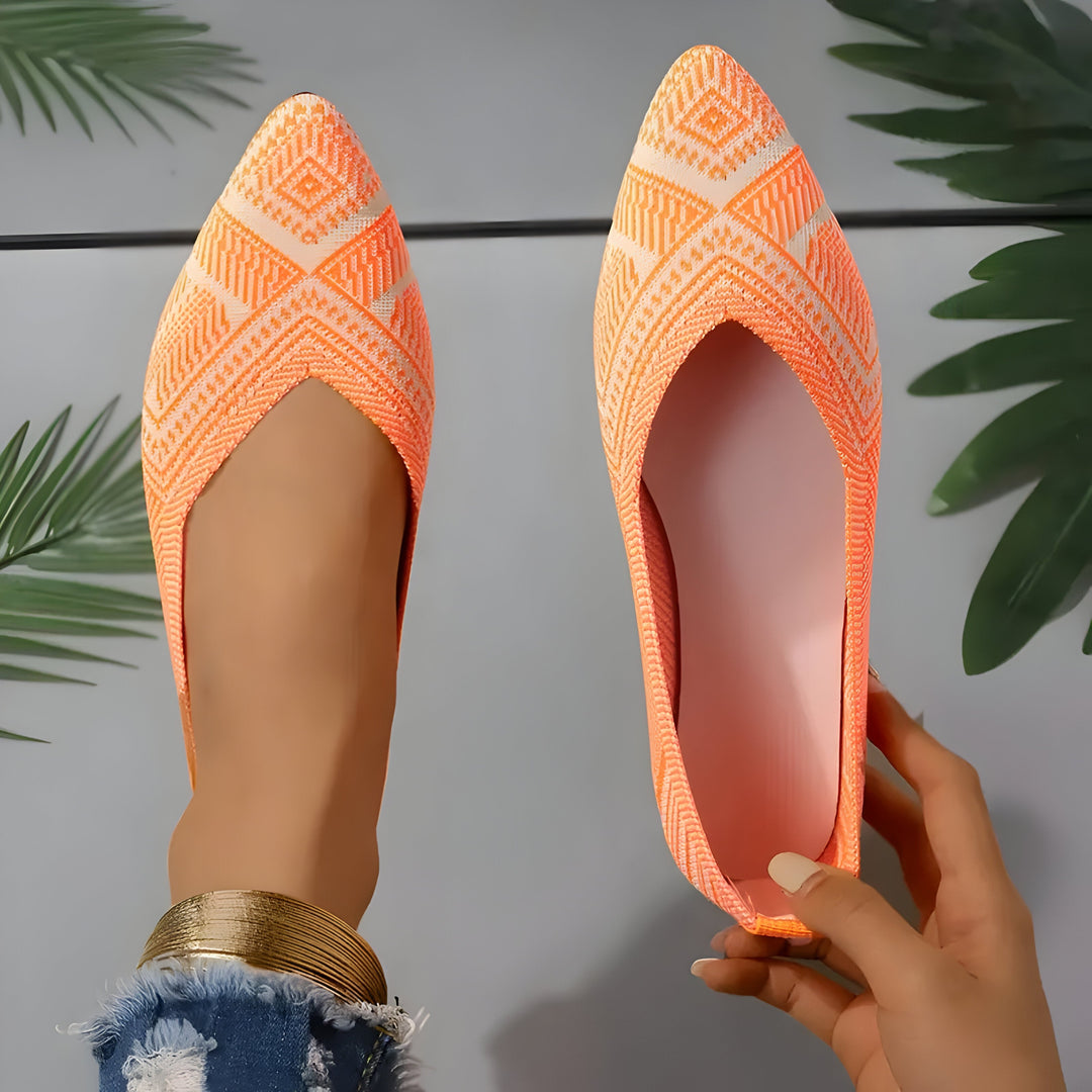 Laura | Flache Schuhe für Frauen aus Strick Drune