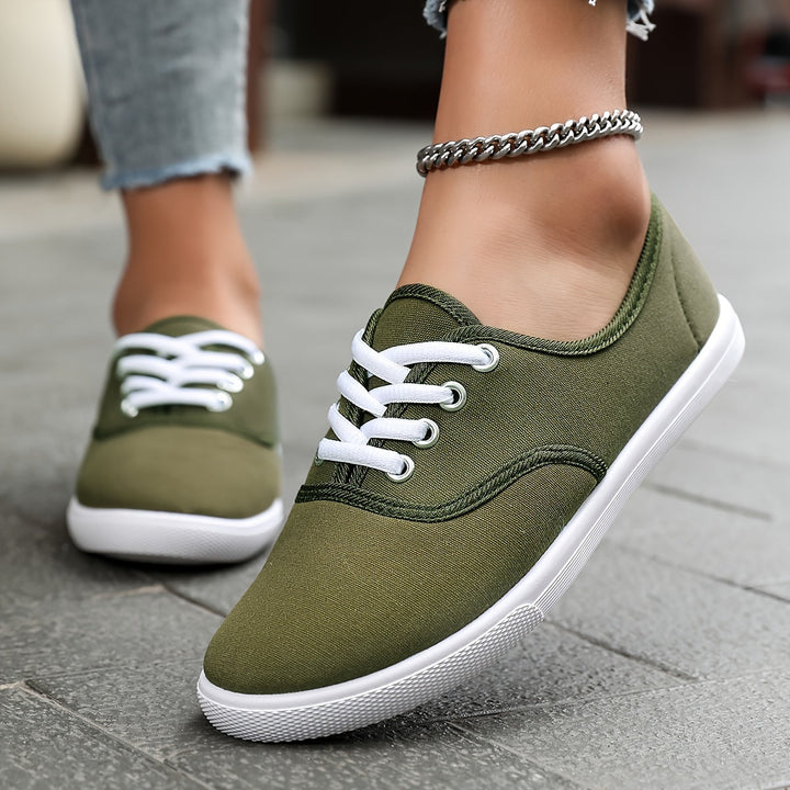 Drune | Bequeme Niedrige Canvas Schnürschuhe
