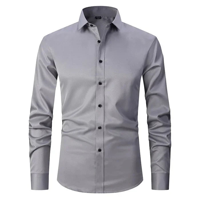 Bügelfreies Stretch Hemd Herren Slim Fit | Drune