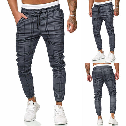 Drune | Herren karierte Sweatpants