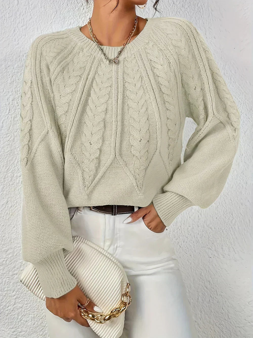 Drune | Kabelstrickpullover