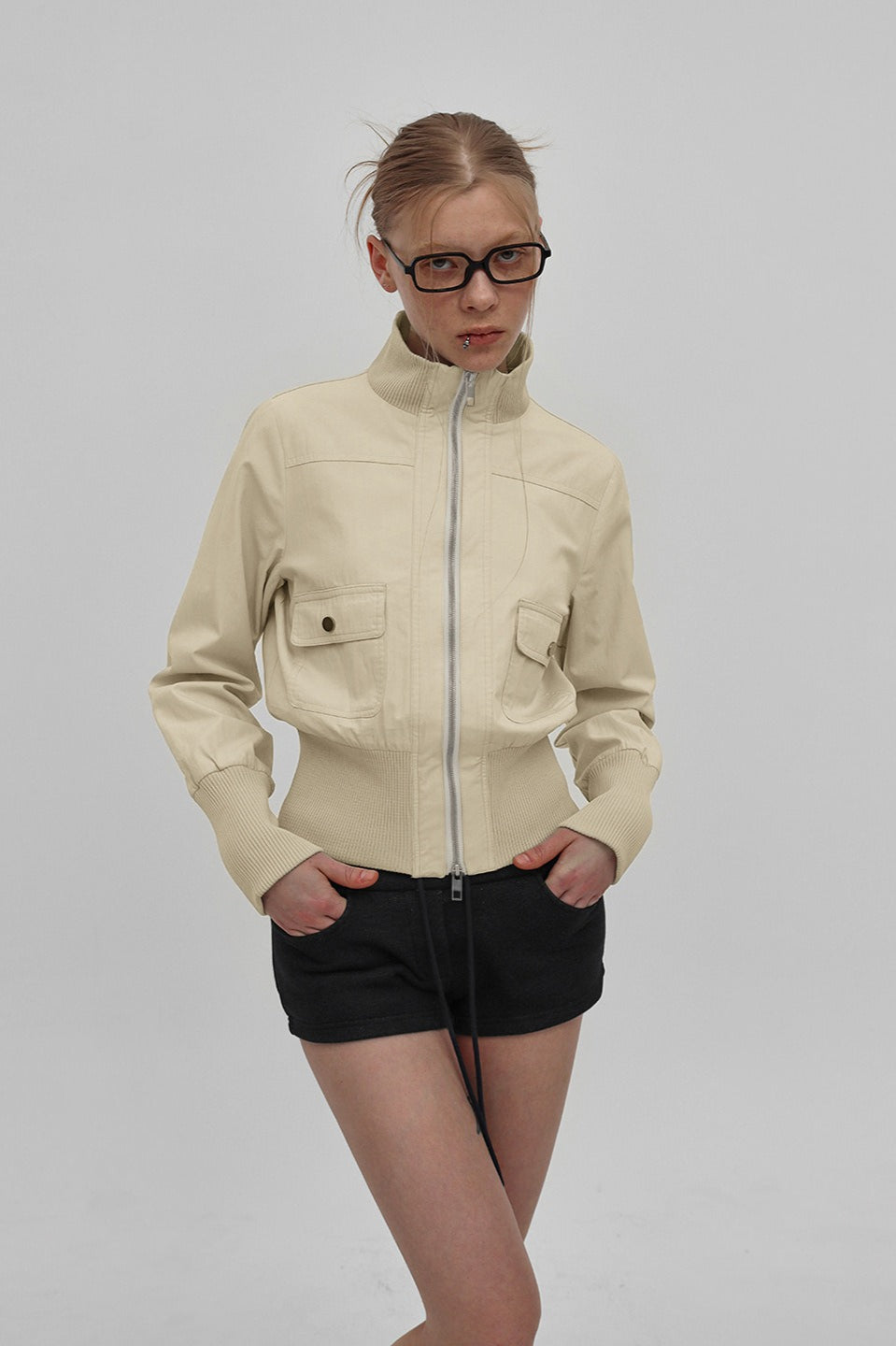 Drune | Gürteltaschenjacke mit Reißverschluss