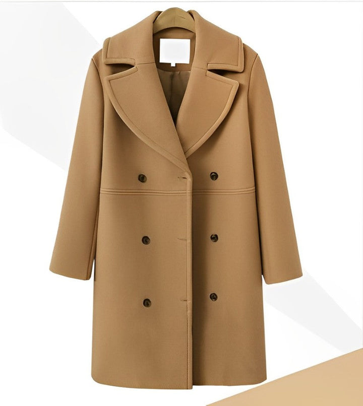Drune | Warmer Und Langer Woll|Trenchcoat