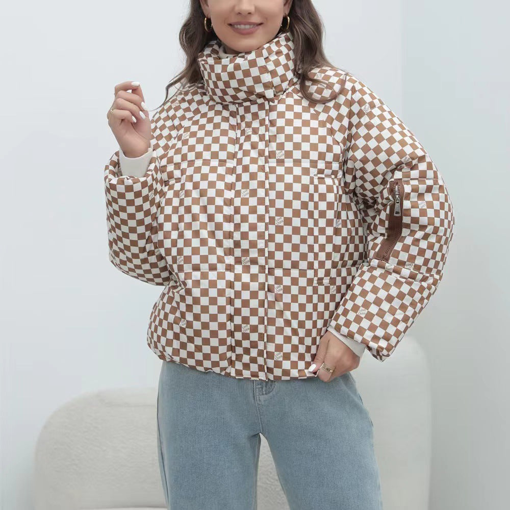 Drune | Women's quilted windbreaker with high collar