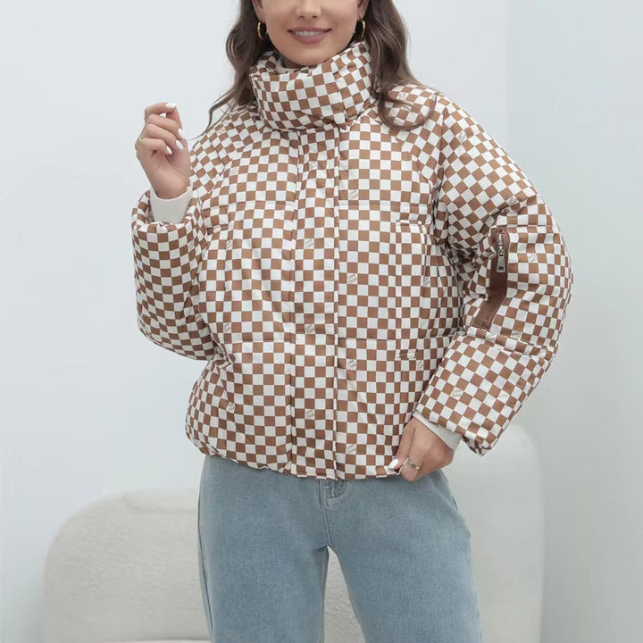 Drune | Women's quilted windbreaker with high collar