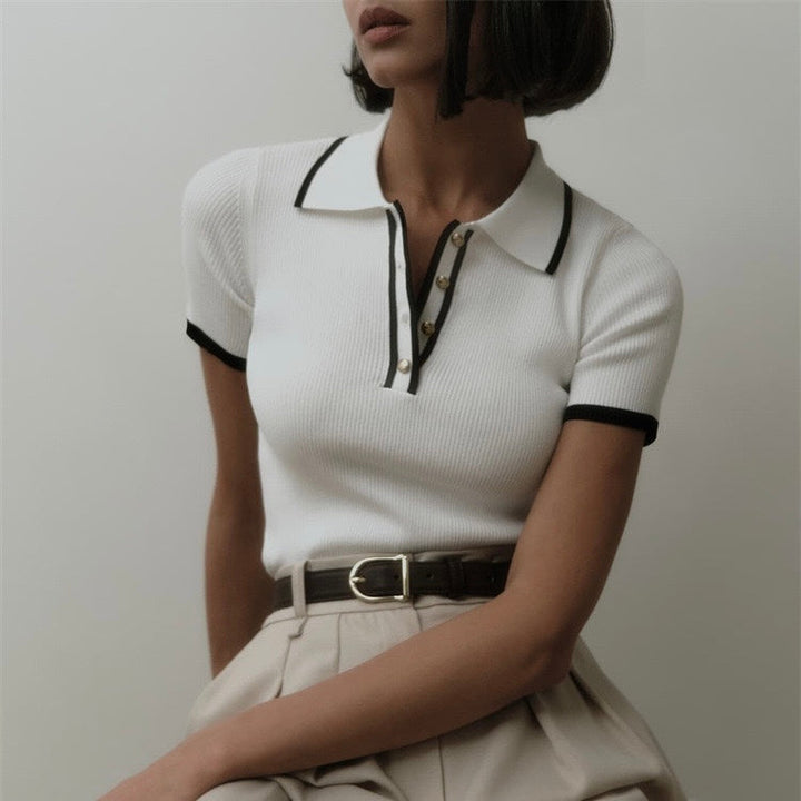 Drune | Strick Polo Für Damen